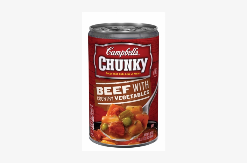 Campbell's Chunky Beef With County Vegetables Soup - Campbell's Chunky Beef With Country Vegetables Soup,, transparent png