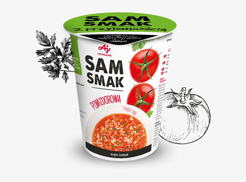 Rich In Flavor Tomato Soup With An Intense Tomato Flavor - Samsmak Pomidorowa Zupa Instant 64 G, transparent png