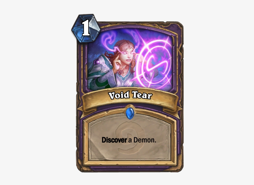 Simple Warlock Discover Card - Opponent Card Hearthstone, transparent png