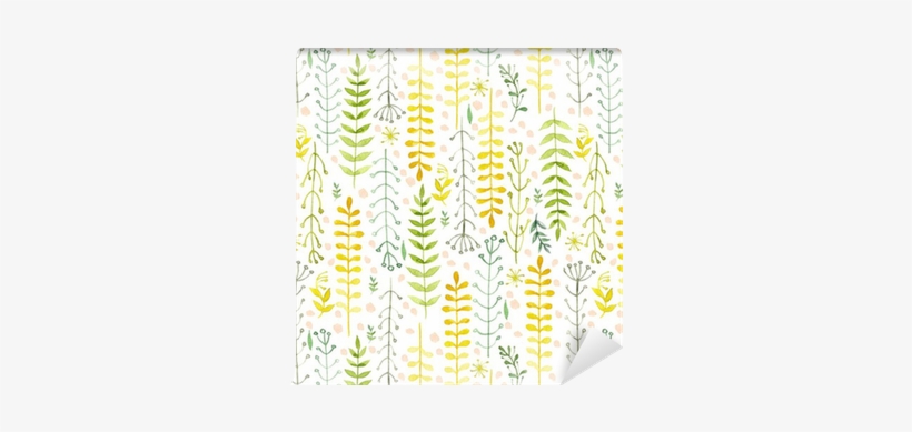 Pattern Of Flowers Painted In Watercolor On White Paper - Watercolor Painting, transparent png