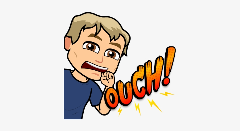 Ouch - Bitstrips, transparent png