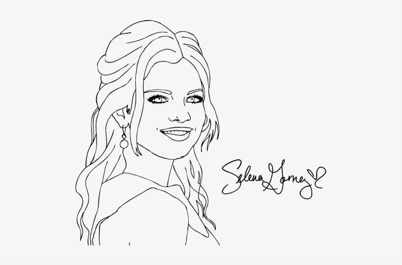 Clip Black And White Stock Gomez At Getdrawings Com - Famous Singer Coloring Pages, transparent png