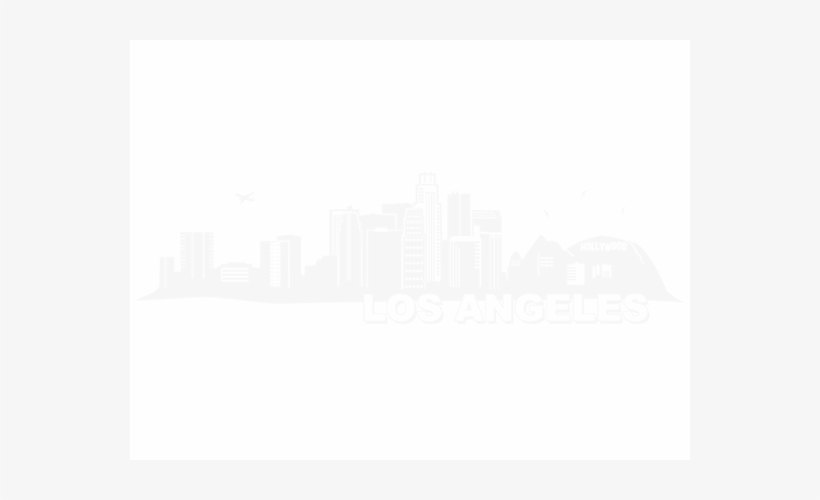 Los Angeles Skyline Png - Wandtattoo Skyline Los Angeles, transparent png