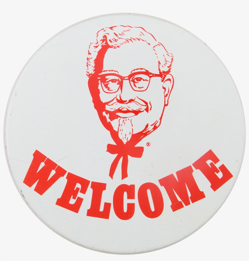 Kentucky Fried Chicken Welcome Advertising Button Museum - Circle, transparent png