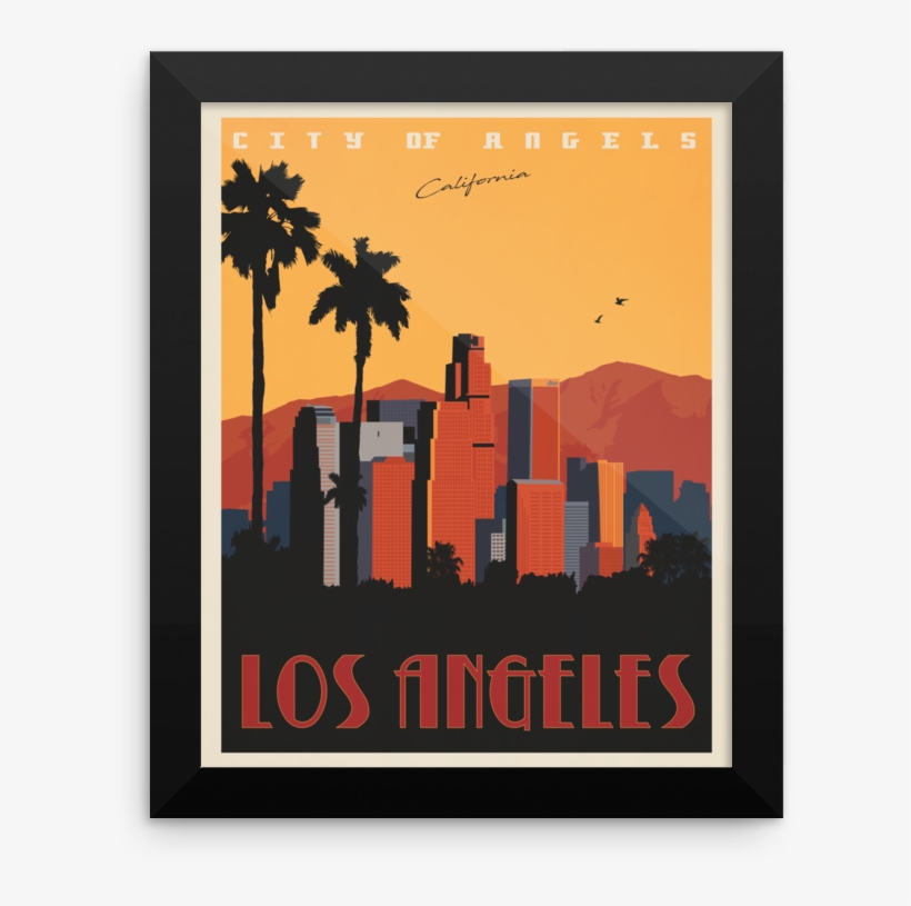 Los Angeles Travel Poster - Vintage Travel Poster Los Angeles, transparent png