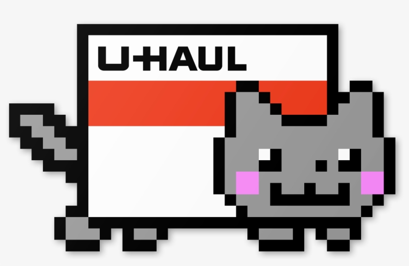 Nyan Cat Uhaul Trailer - Hirosaki Castle, transparent png
