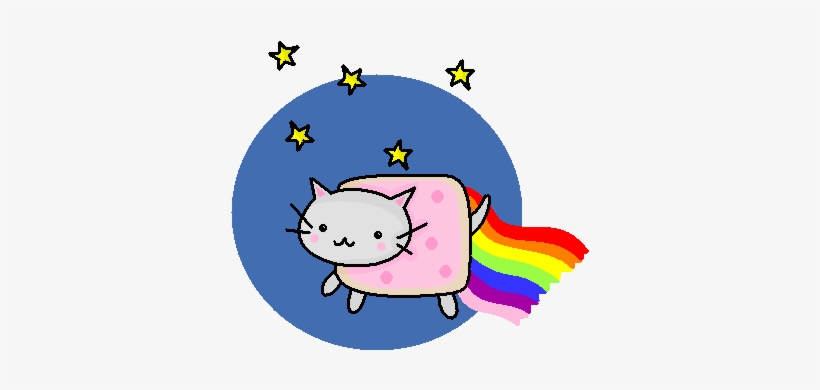 Nyan Cat By Allocaton On Deviantart - Black C, transparent png
