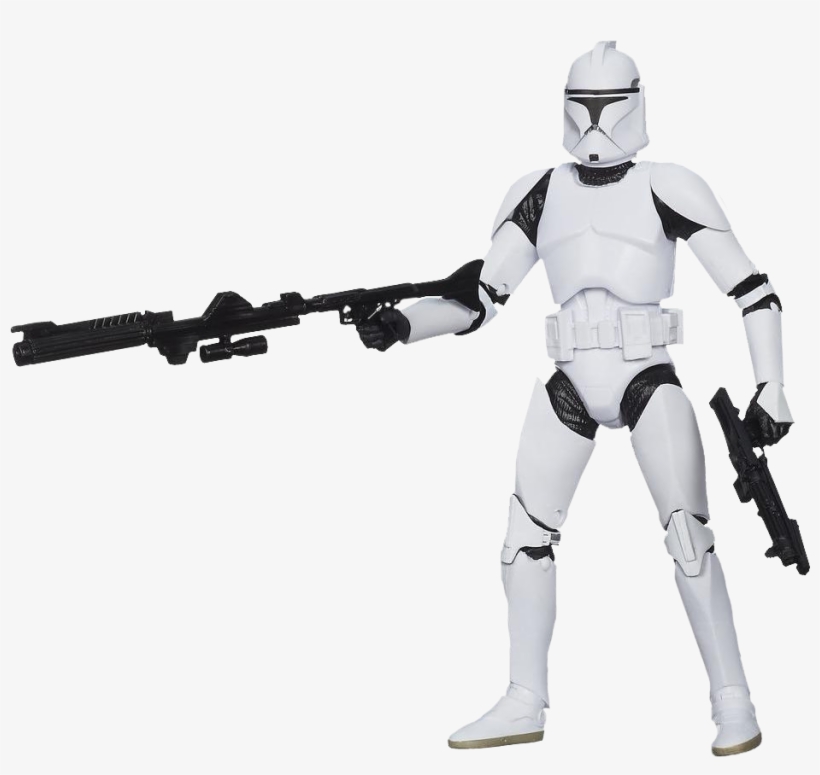 Clone Trooper 6" Star Wars Black Series Action Figure - Clones Troopers Black Serie, transparent png