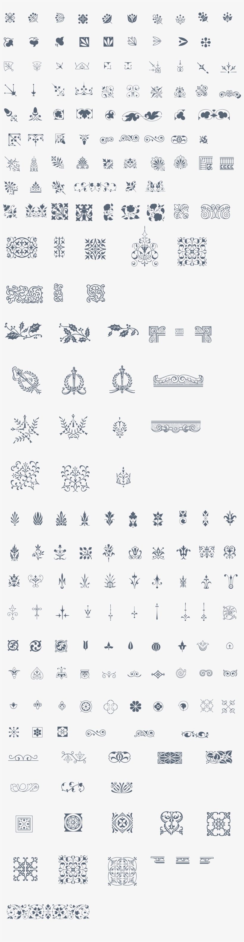 Preview All The Vector Ornaments Included, Traced By - Ornament, transparent png