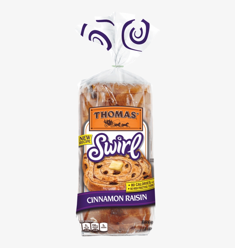 Clip Cinnamon Swirl French Toast Recipe Breakfast Pinterest - Thomas Swirl Bread, Cinnamon Raisin - 1 Lb, transparent png