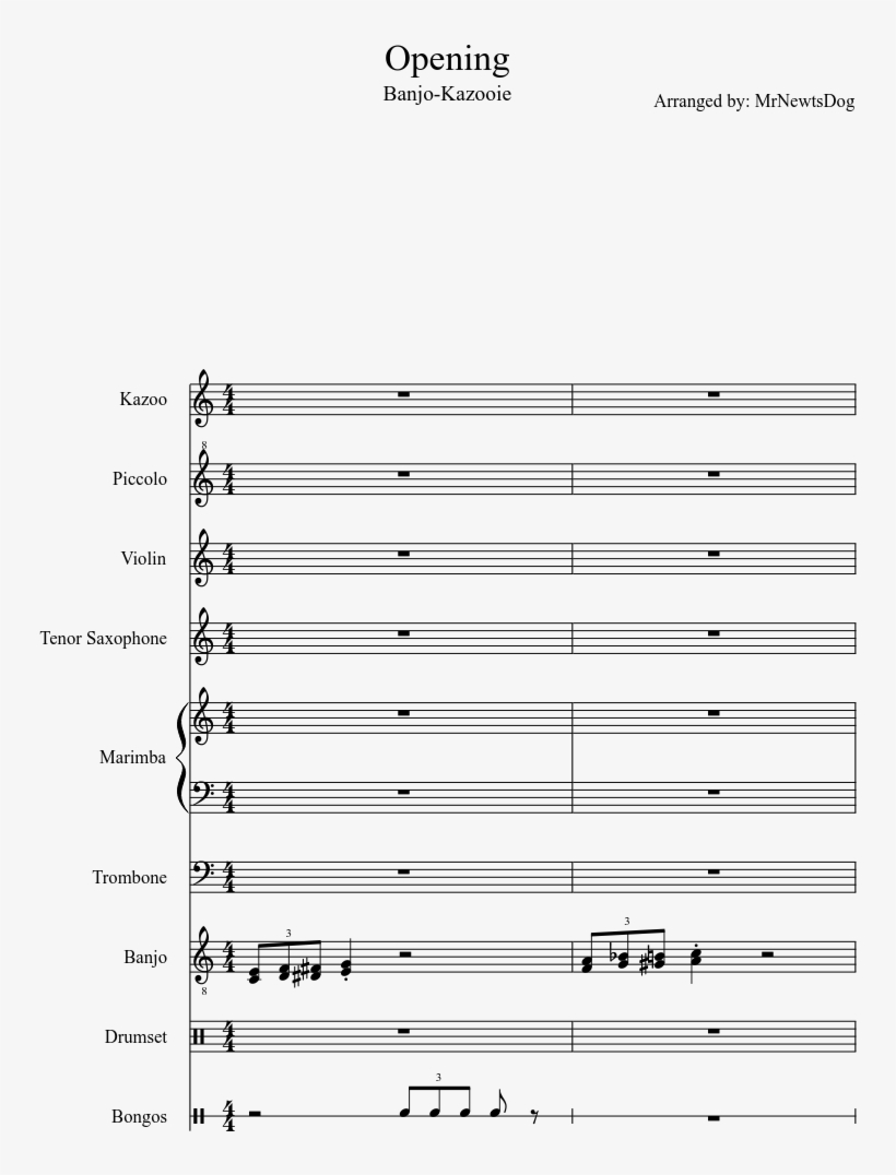 Opening Sheet Music Composed By Arranged By - Sound Of Silence Tenor Sax Sheet Music, transparent png