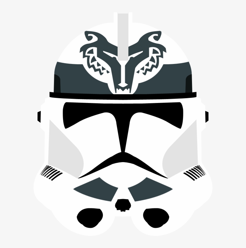 Wolfpack Phase Ii Clone Helmet By Pd Black Dragon On - Wolfpack Logo Star Wars, transparent png