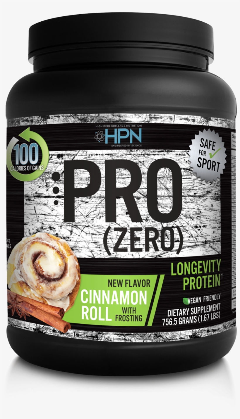 Pro Zero Cinnamon Roll - Hpn Pro Zero | 50 Servings - Blueberry Scone, transparent png