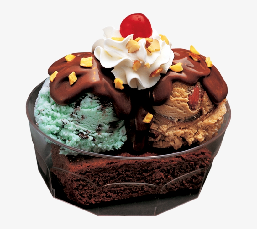 Brownie A La Mode Sundae - Baskin Robbins, transparent png