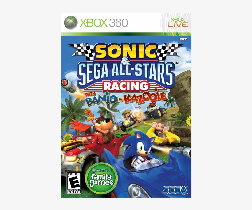 Sonic & Sega All Stars Racing With Banjo Kazooie [xbox - Sonic Sega All Stars Racing Pc, transparent png
