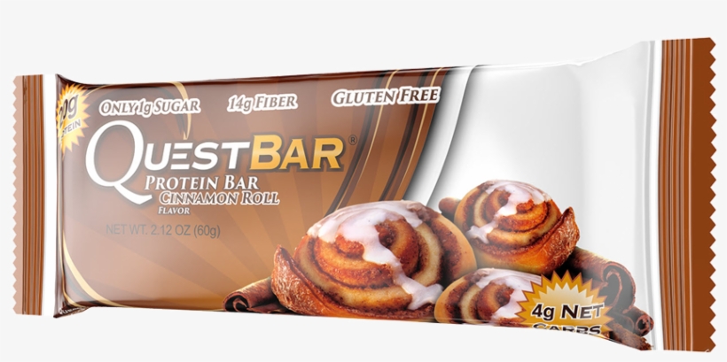 Healthy Office Snacks, Questbar Cinnamon Roll - Quest Nutrition Quest Bar Cinnamon Roll - 2.12 Oz., transparent png