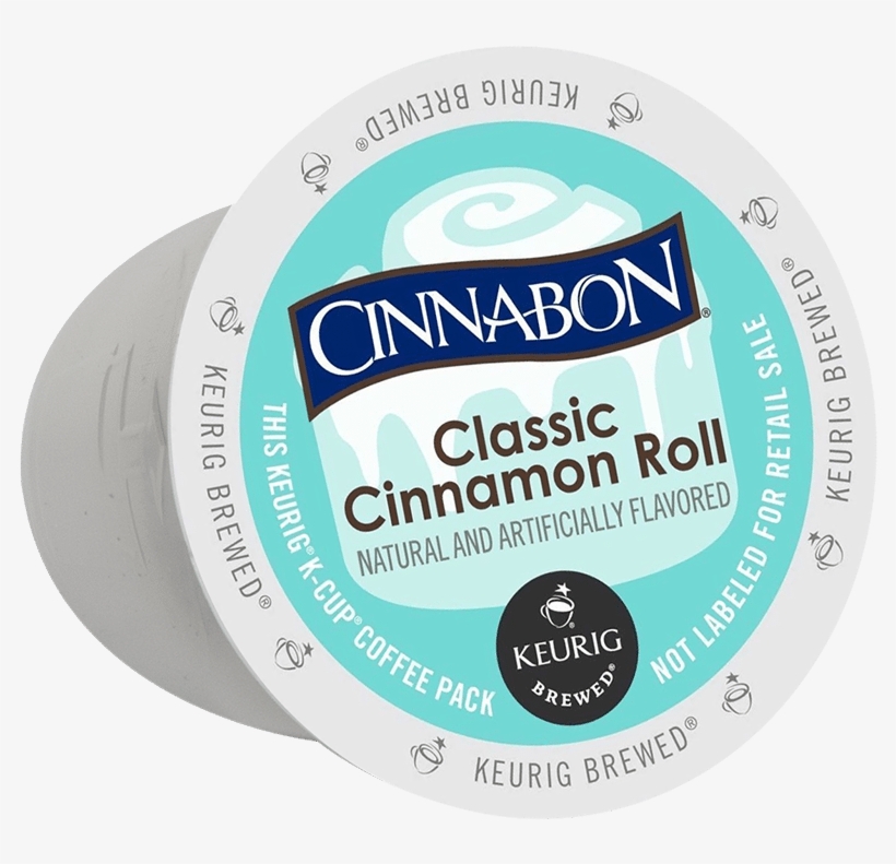 Cinnabon Classic Cinnamon Roll - Cinnabon Classic Cinnamon Roll K-cup Coffee (3 Count, transparent png