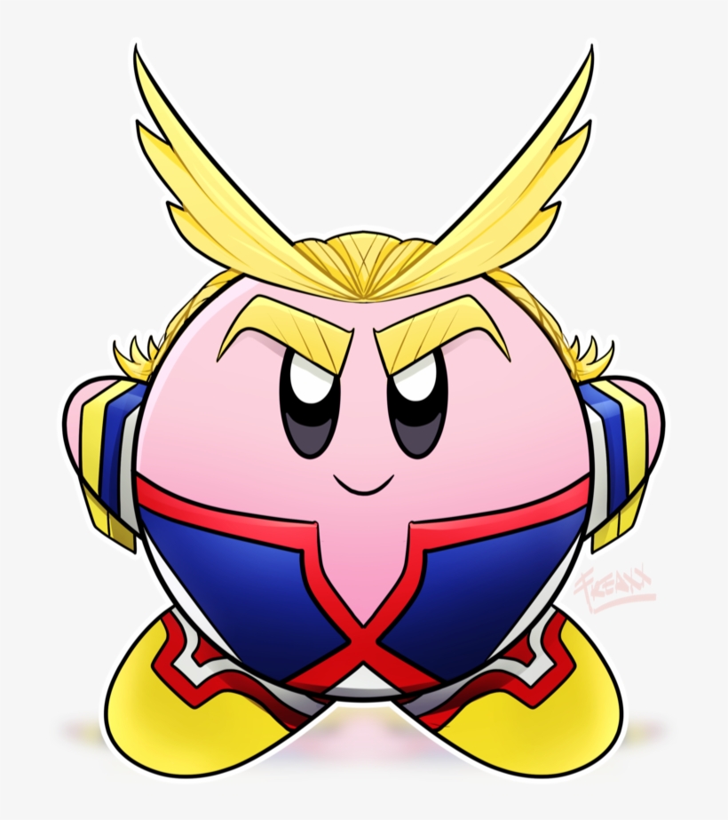 Artworkall Might Kirby - All Might Fan Art, transparent png