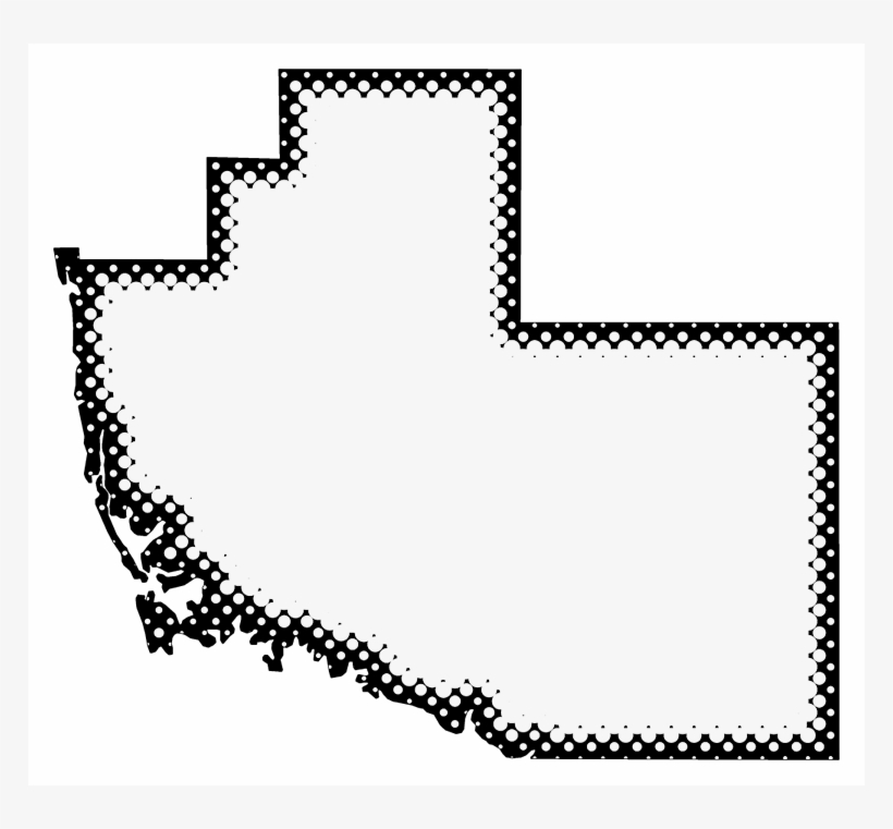 A Map Of Collier With Dots Reversed Out Of A Black - Map, transparent png