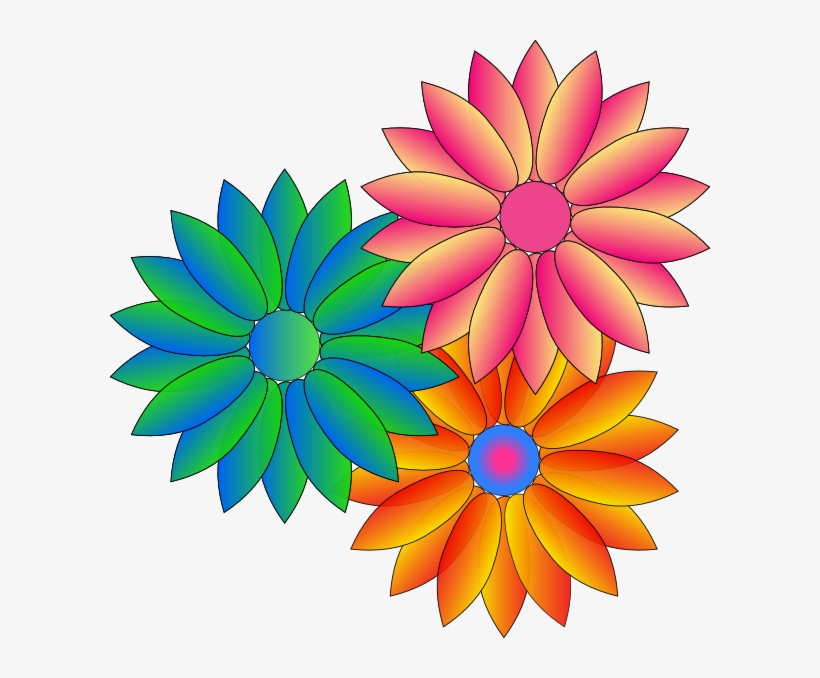 How To Set Use Coloured Daisies Svg Vector, transparent png