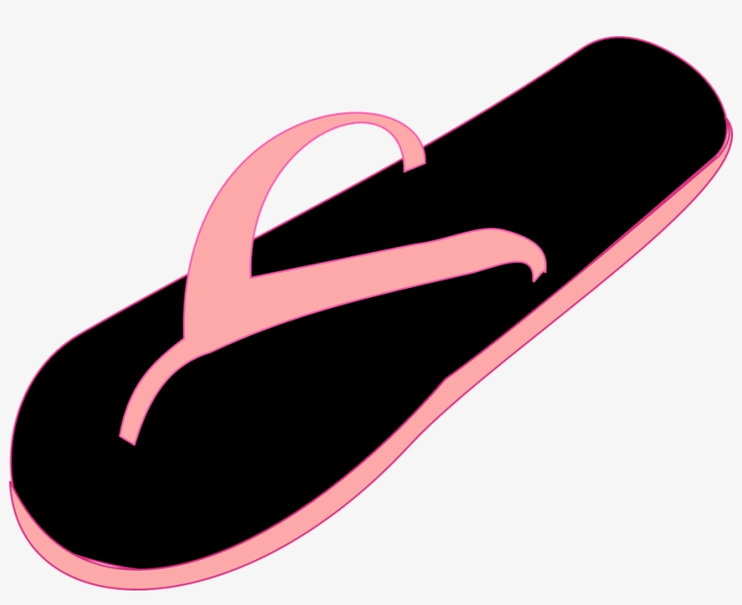 Clipart Library Library Forgetmenot Footwear Flip Flops - One Flip Flop Clipart, transparent png