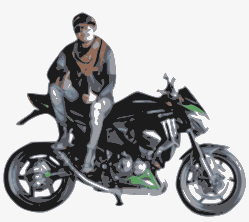 This Free Icons Png Design Of Motorcycle With Rider, transparent png