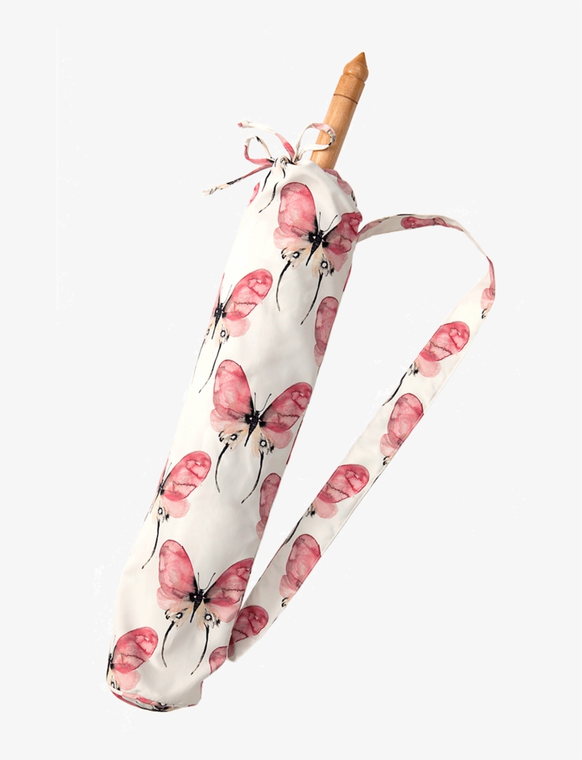 Lily-lark Rose And Pink Butterfly Print Handcrafted - Flip-flops, transparent png