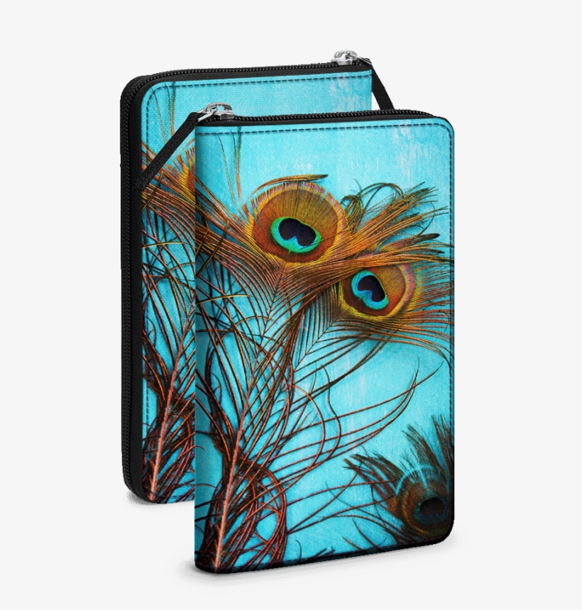 Dailyobjects 3 Peacock Feathers Travel Organiser Passport - 3 Peacock Feathers Bathroom Shower Curtain - 71" By, transparent png