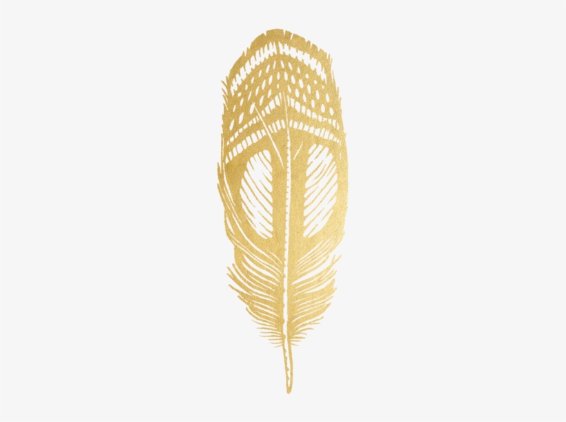 Quail Feather - Feather Gold, transparent png