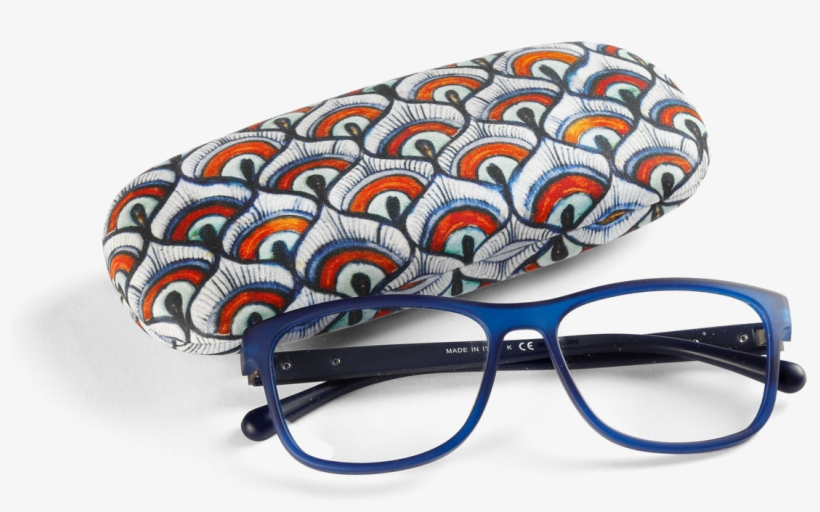 Peacock Feather Glasses Case - Peafowl, transparent png