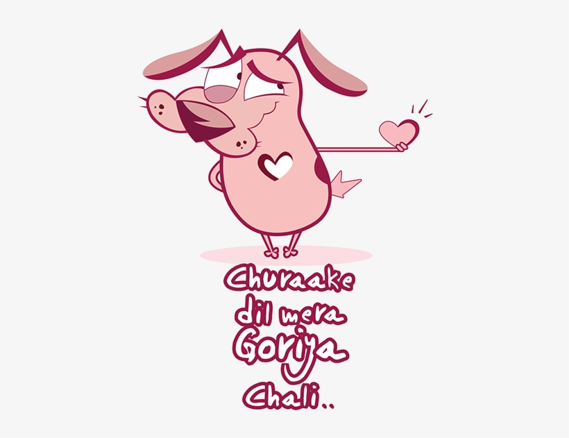 Courage The Cowardly Dog Tshirt Design - Student, transparent png