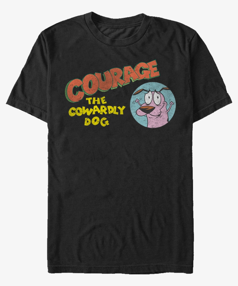 Courage The Cowardly Dog Logo - Courage The Cowardly Dog Shirt, transparent png