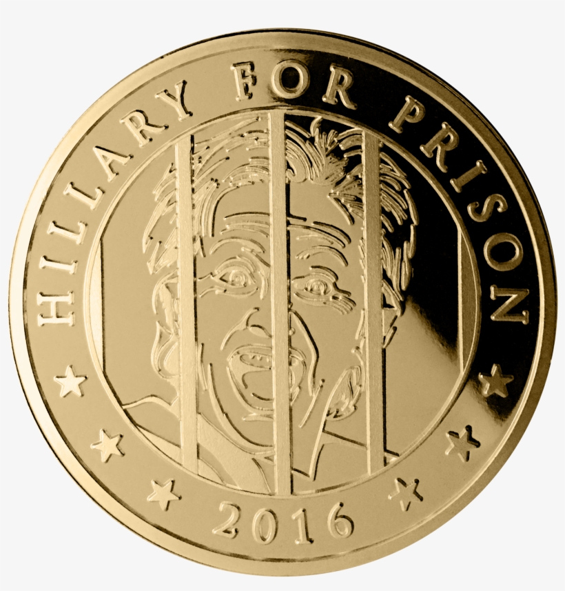 90% - Golden Trump Presidential Coin, transparent png
