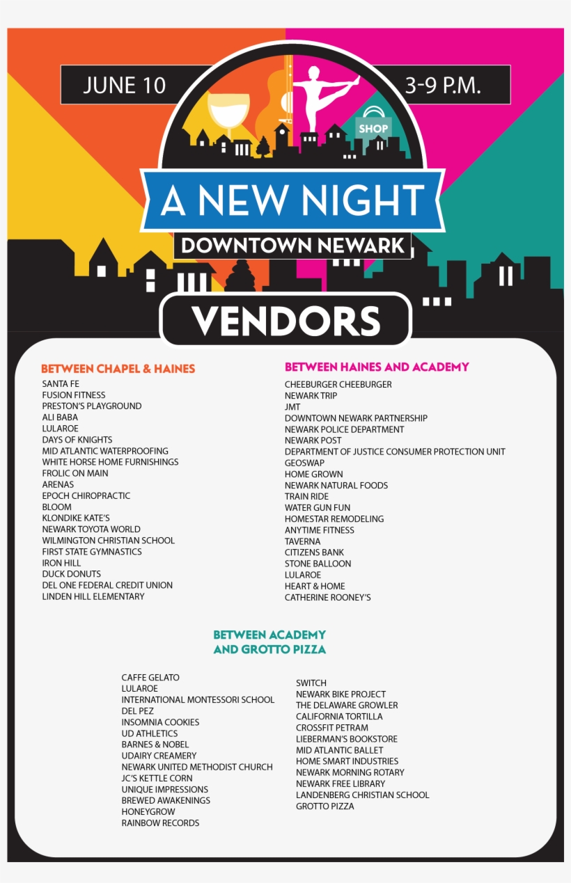 A New Night Downtown - Flyer, transparent png