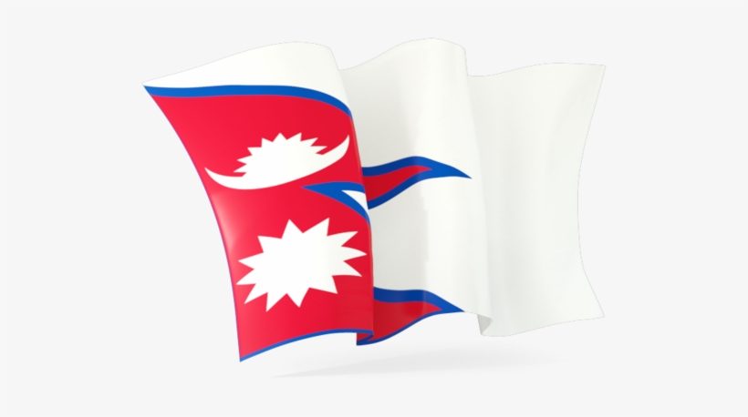 Nepal Flag Waving Png, transparent png