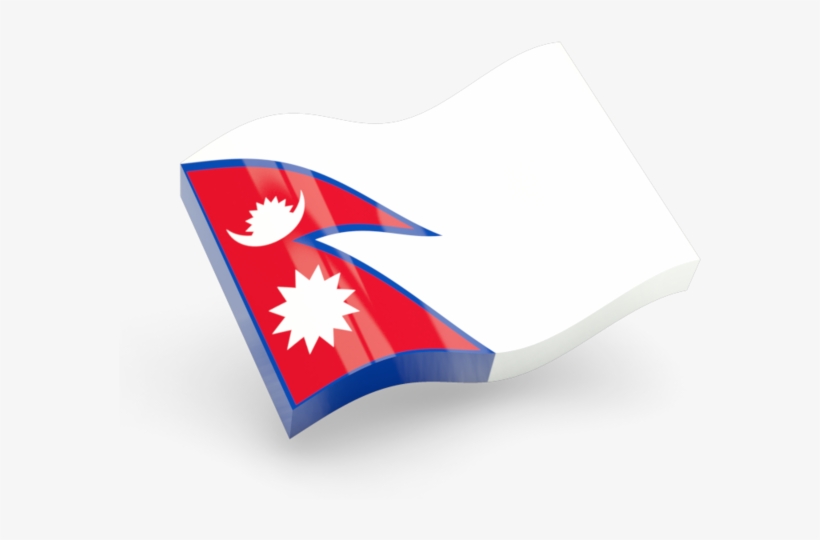 Illustration Of Flag Of Nepal - Flag Of Nepal, transparent png