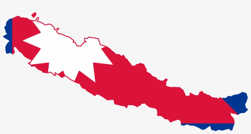 Open - Nepal Flag And Map, transparent png