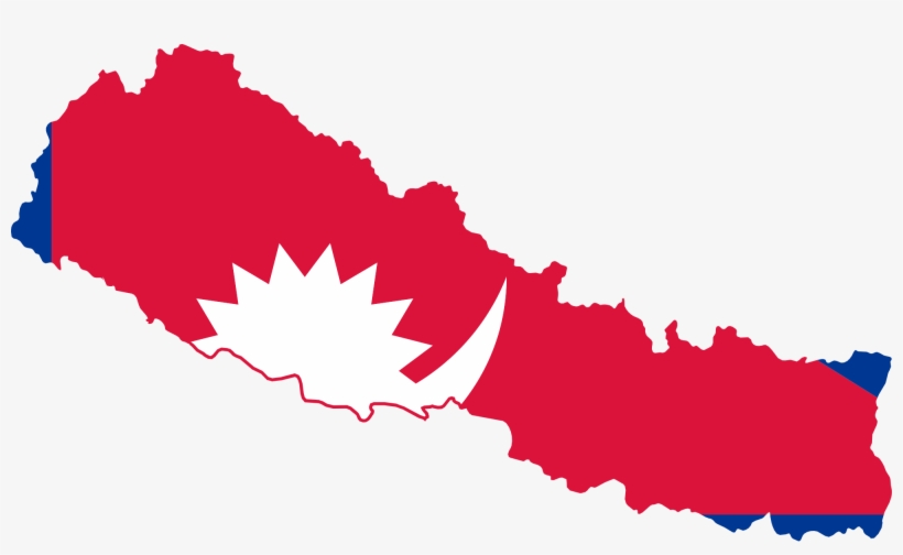 Open - Nepal Flag And Map, transparent png