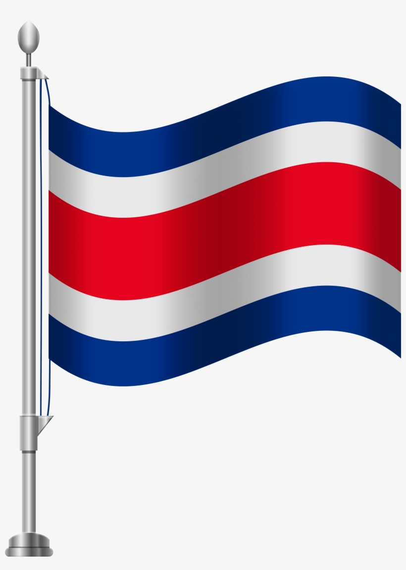 Costa Rica Flag Png Clip Art, transparent png