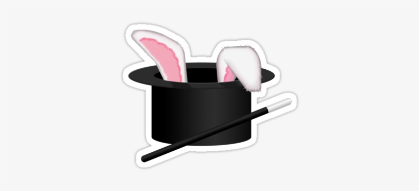 Rabbit In Hat Clipart - Rabbit In A Hat Png, transparent png