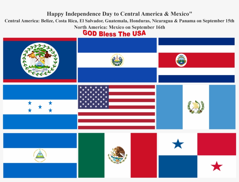 Belize Flag Clipart Belize Web Page Flag - Happy Independence Day Latin America, transparent png
