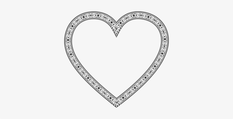 Borders And Frames Computer Icons Heart Clip Art For - Fancy Heart, transparent png