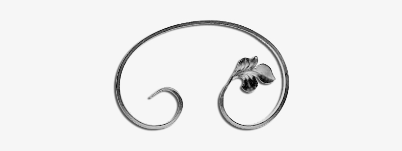 1/4"x1/2" Decorative Baroque Scroll Right 11"wx7"h" - Insect, transparent png