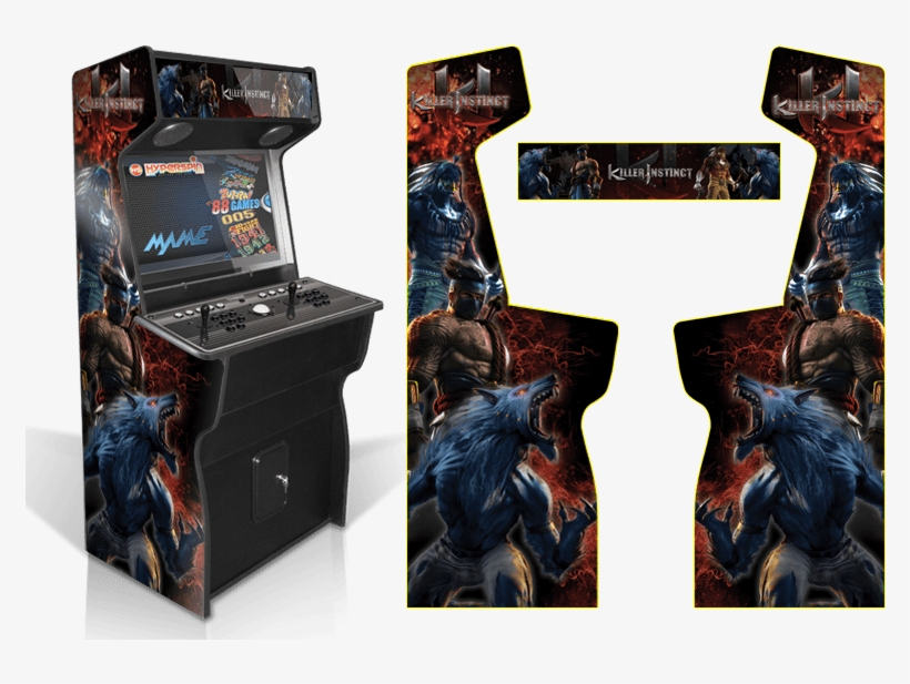 Custom Permanent Full Killer Instinct Inspired Graphics - Killer Instinct Cabinet Art, transparent png