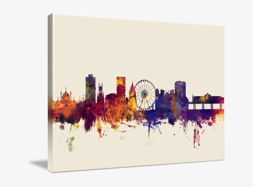 Brighton England Skyline By Michael Tompsett Brighton - Brighton Skyline, transparent png