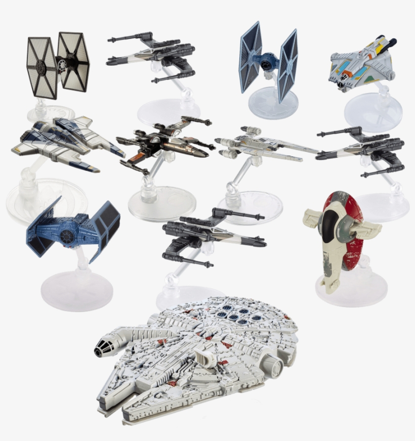 Hot Wheels Star Wars Starships Millennium Falcon Die-cast, transparent png