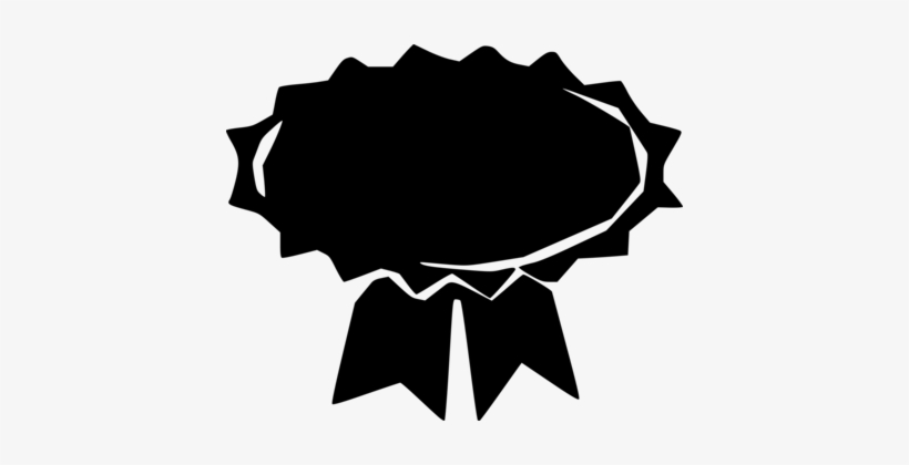 Ribbon Award Medal Computer Icons Prize - Clipart Award Black, transparent png