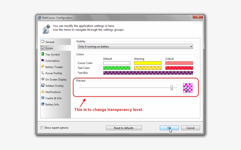 Get Instant Laptop Battery Stats Below The Mouse Pointer - Cursor, transparent png