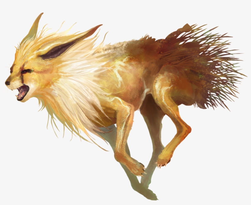 Jolteon Realistico - Drawing, transparent png