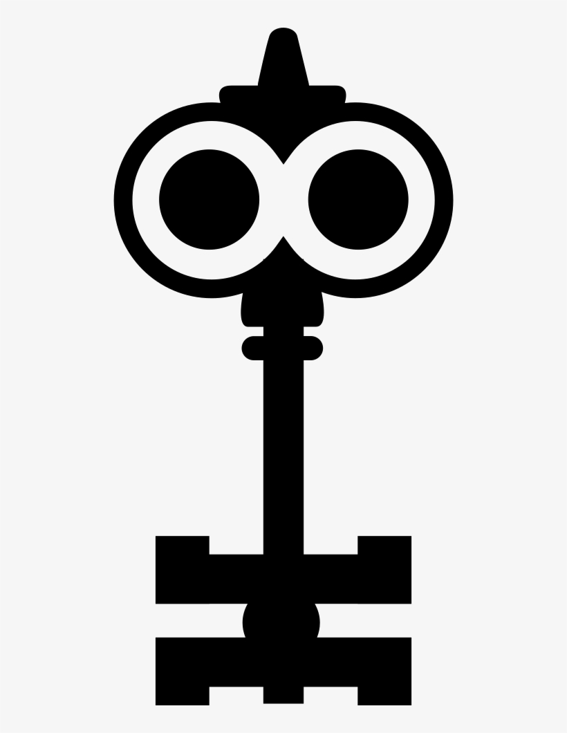 Key Design Like A Cartoons Character With Big Eyes - Icon, transparent png